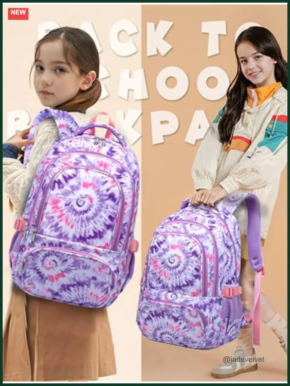 Kids Backpack for Girls 17in Elementary School Bookbag with Laptop Compartment